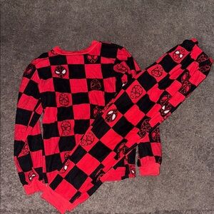 Marvel Red and Black Spider Pajama Set